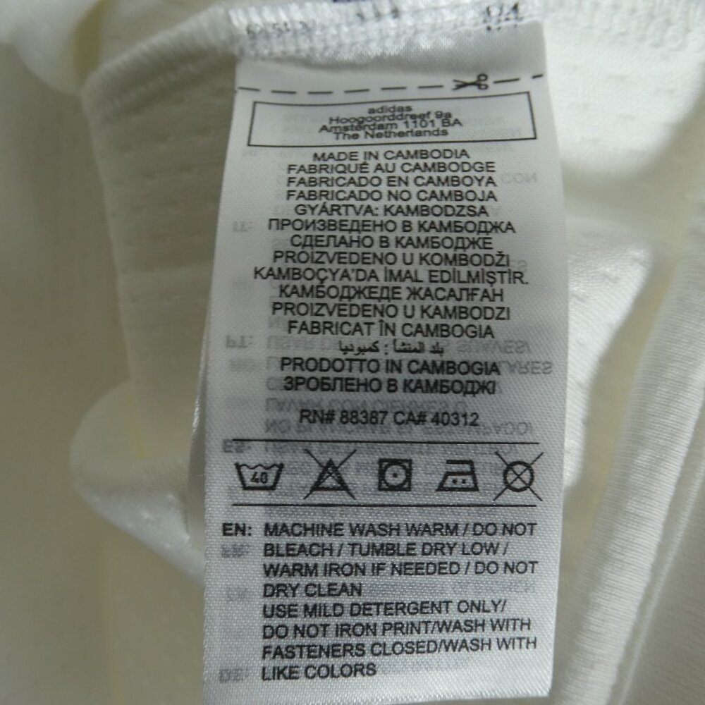 Adidas 2-Piece Track Set White Jacket JF2443 & Pants JF2449 W-Large/M-Medium‎ - Picture 9 of 16